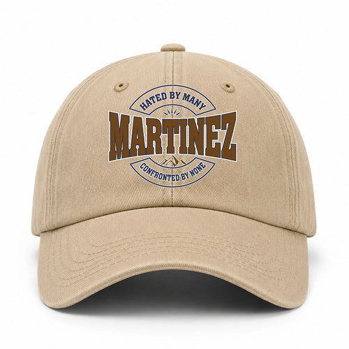 Hated By Many Confronted By None Washed Cap MARTINEZ 13K1 C36PF