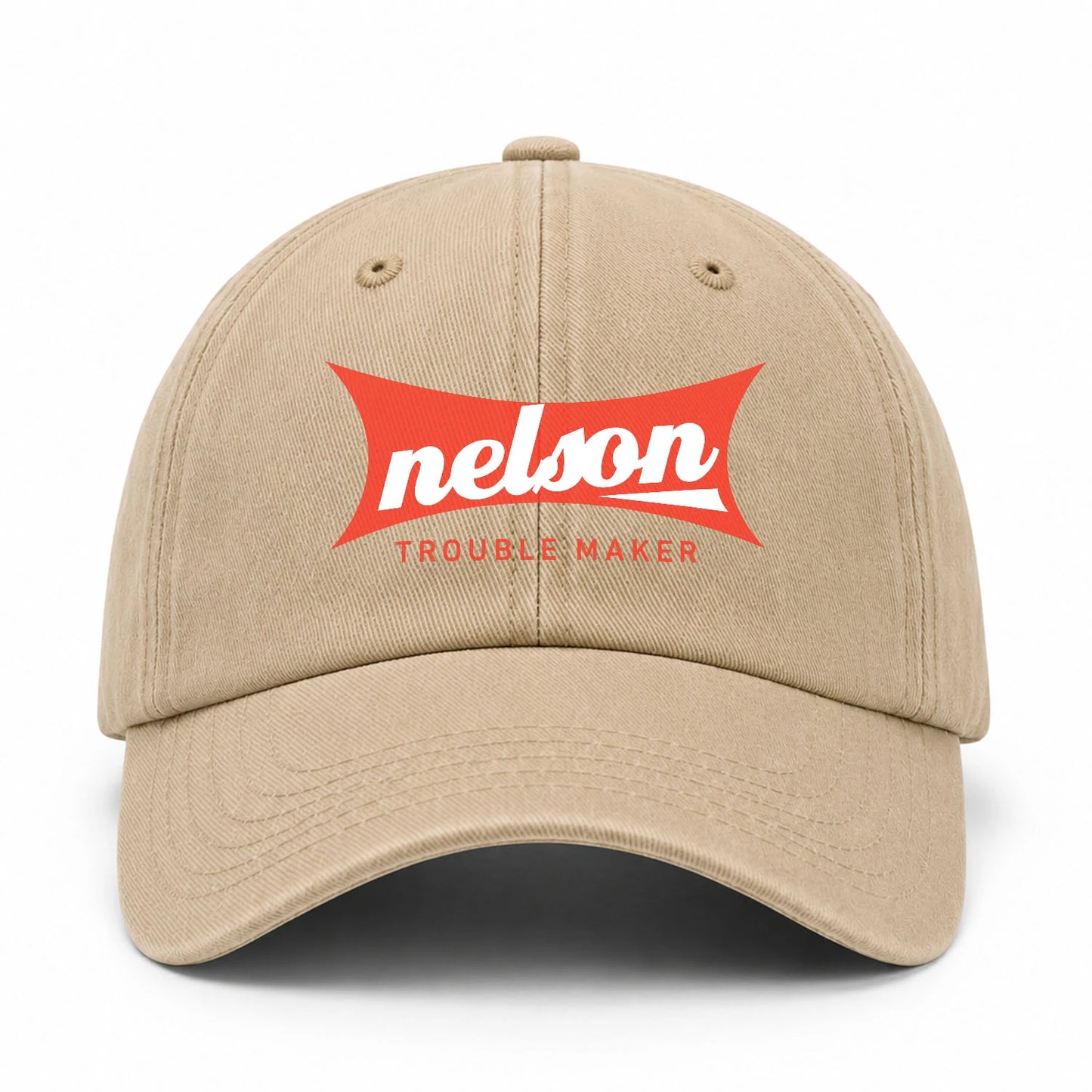 Trouble Maker Red Logo Washed Cap NELSON 13K1 C78PF