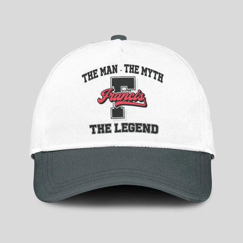 The Man The Myth The Legend Custom Initial Letter And Name Cap FRANCIS 13K1 C38PF