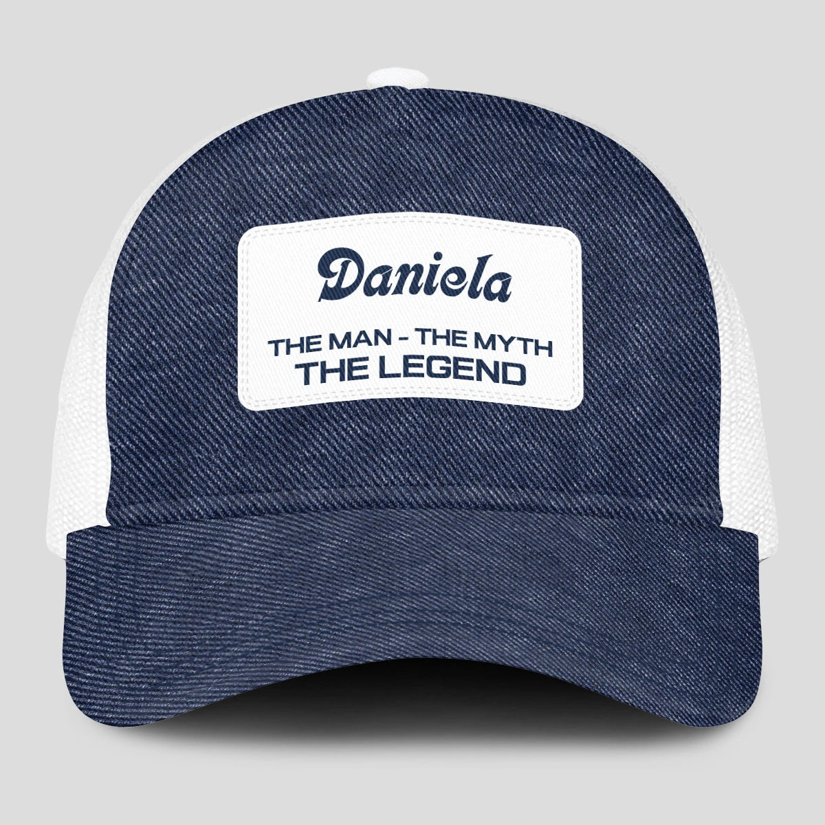 The Man The Myth The Legend Blue Denim Mesh Cap DANIELA 13K1 C194PF