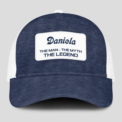The Man The Myth The Legend Blue Denim Mesh Cap DANIELA 13K1 C194PF
