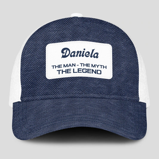 The Man The Myth The Legend Blue Denim Mesh Cap DANIELA 13K1 C194PF
