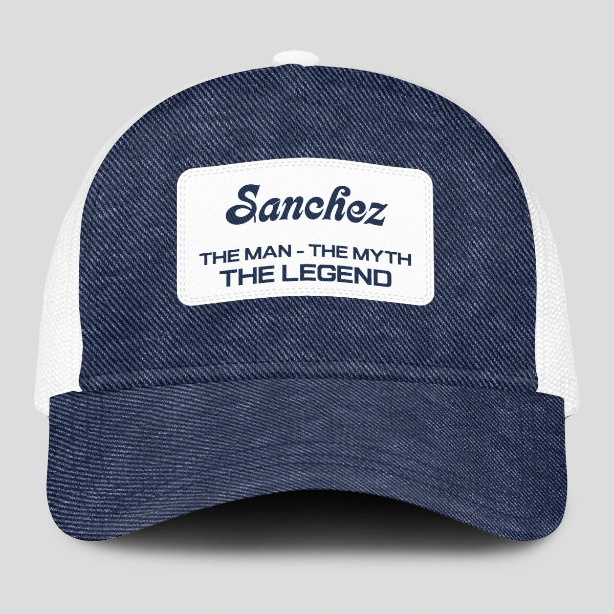 The Man The Myth The Legend Blue Denim Mesh Cap SANCHEZ 13K1 C194PF