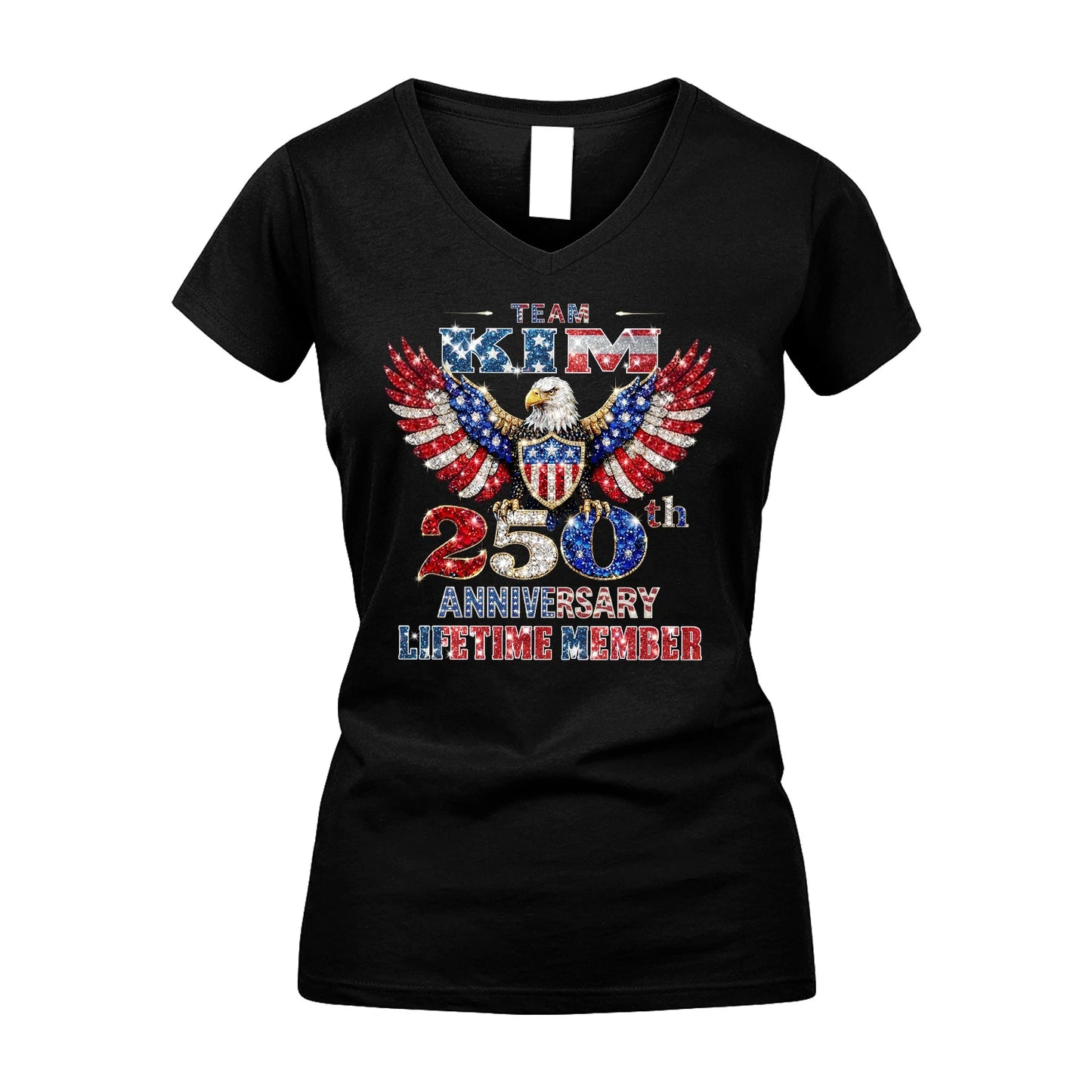 KHAN 13K1-523 Personalized "Team...Lifetime Member" America 250 Design