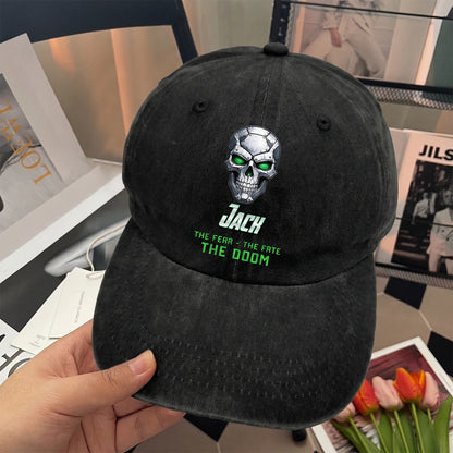 The Fear The Fate The Doom Skull Washed Cap JACK 13K1 C99PF