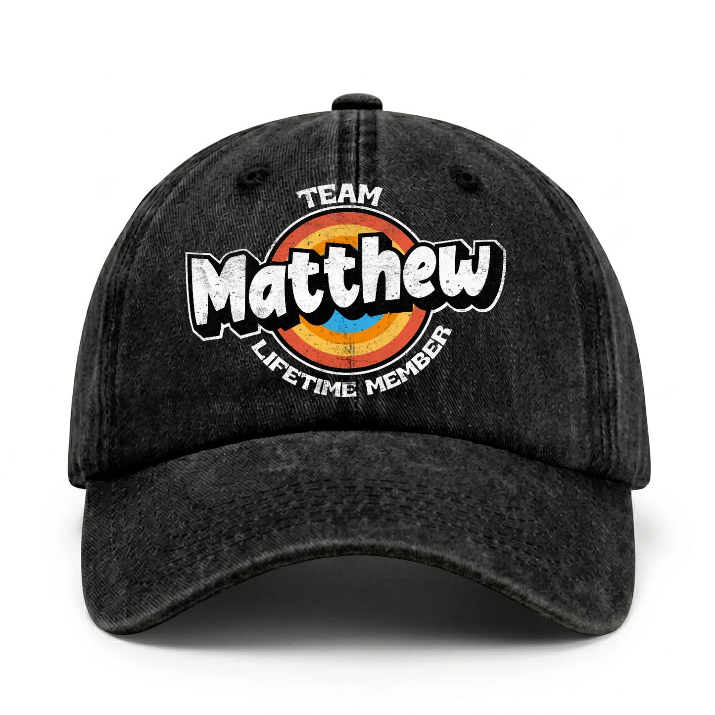 Team Your Name Lifetime Member Logo Cap MATTHEW 13K1 C66PF