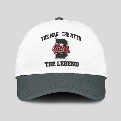 The Man The Myth The Legend Custom Initial Letter And Name Cap BEAR 13K1 C38PF