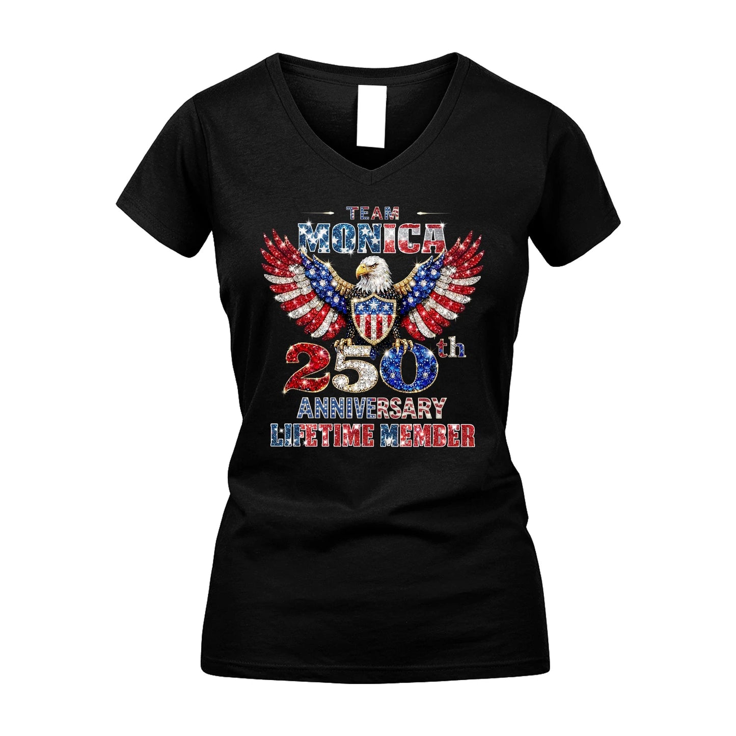 MONICA 13K1-523 Personalized "Team...Lifetime Member" America 250 Design