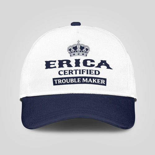 Certified Your Name Trouble Maker Washed Cap ERICA 13K1 C148PF