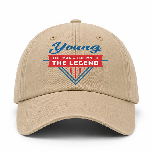 The Man The Myth The Legend Logo Washed Cap YOUNG 13K1 C37PF