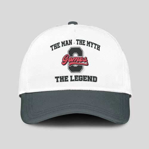 The Man The Myth The Legend Custom Initial Letter And Name Cap GOMES 13K1 C38PF