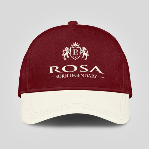 Born Legendary Burgundy And Beige Cap ROSA 13K1 C181PF