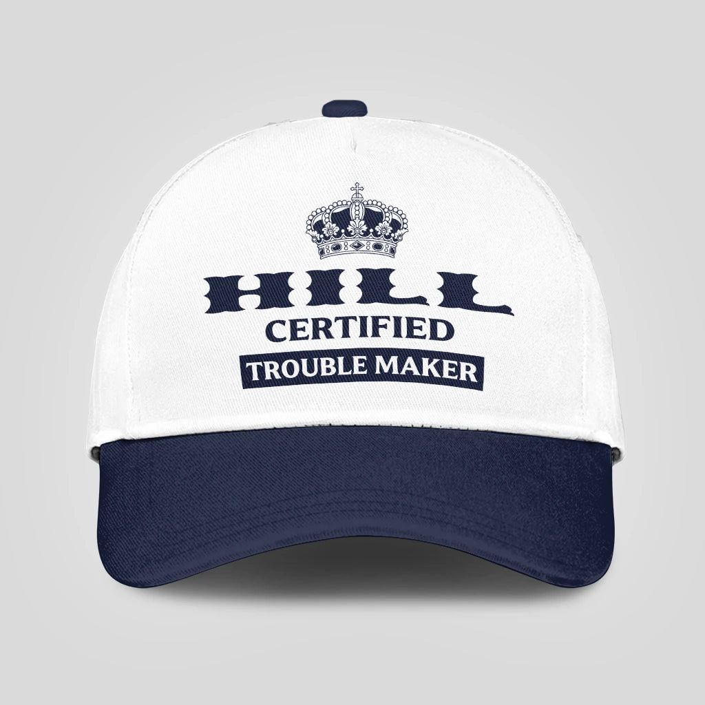 Certified Your Name Trouble Maker Washed Cap HILL 13K1 C148PF