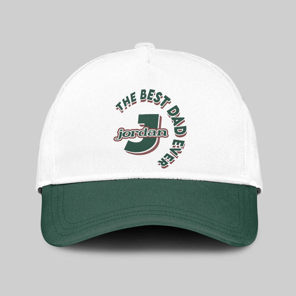 The Best Dad Ever Custom Name Cap JORDAN 13K1 C35PF
