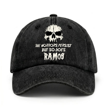 The Horrors Persist But So Does Your Name Cool Skull Washed Cap RAMOS 13K1 C134PF