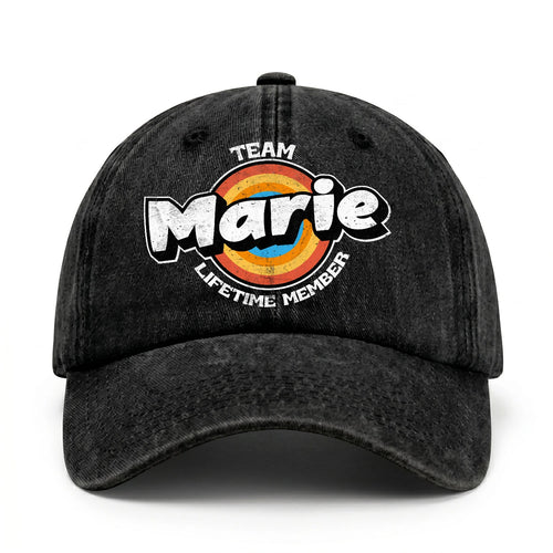 Team Your Name Lifetime Member Logo Cap MARIE 13K1 C66PF