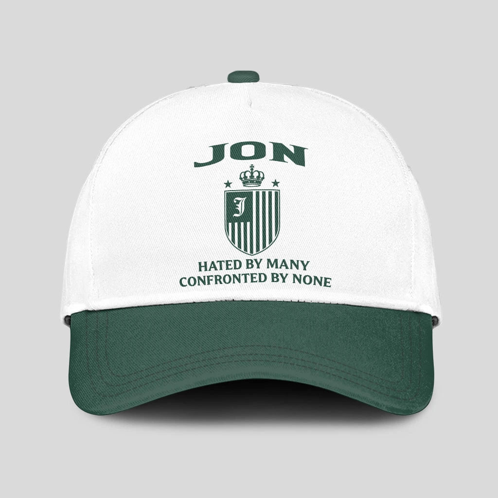 Hated By Many Confronted By None Luxury Logo Cap JON 13K1 C41PF