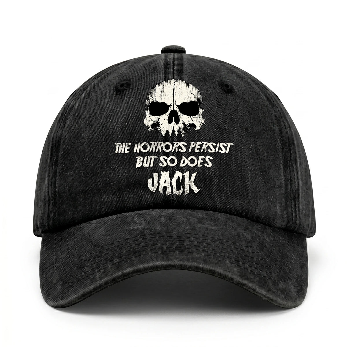 The Horrors Persist But So Does Your Name Cool Skull Washed Cap JACK 13K1 C134PF