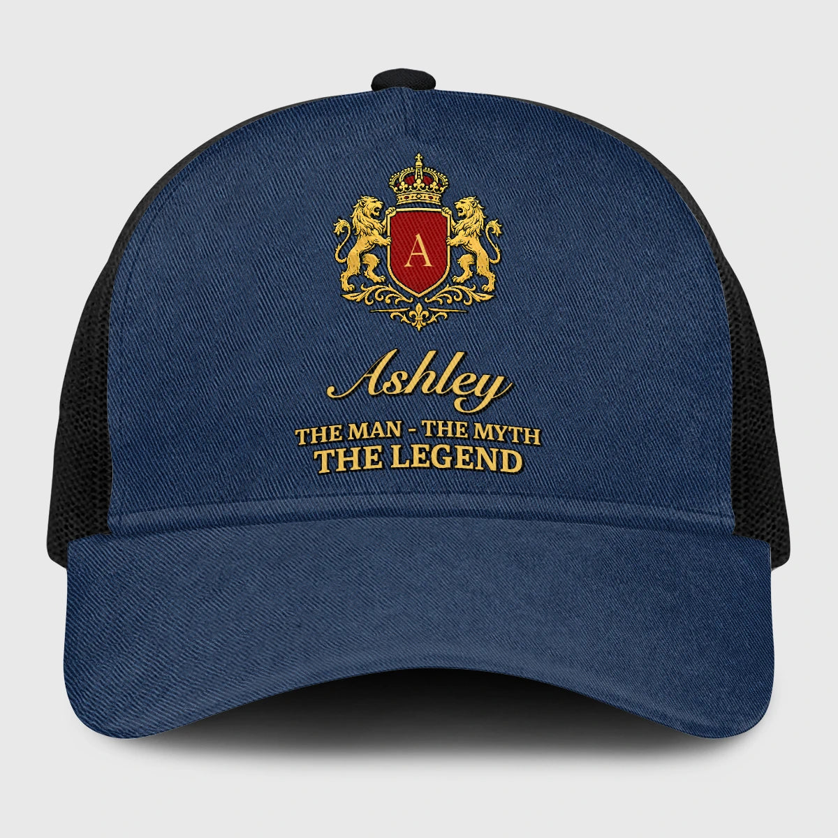 The Man The Myth The Legend Royal Blue Mesh Cap ASHLEY 13K1 C187PF