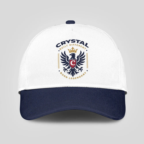 Built Different Born Legendary Elegant Blue And White Cap CRYSTAL 13K1 C76PF