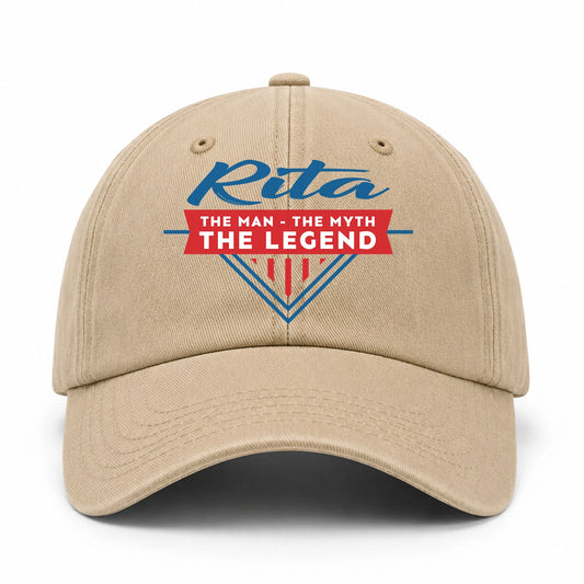 The Man The Myth The Legend Logo Washed Cap RITA 13K1 C37PF
