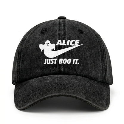 Just Boo It Halloween Washed Cap ALICE 13K1 C83PF