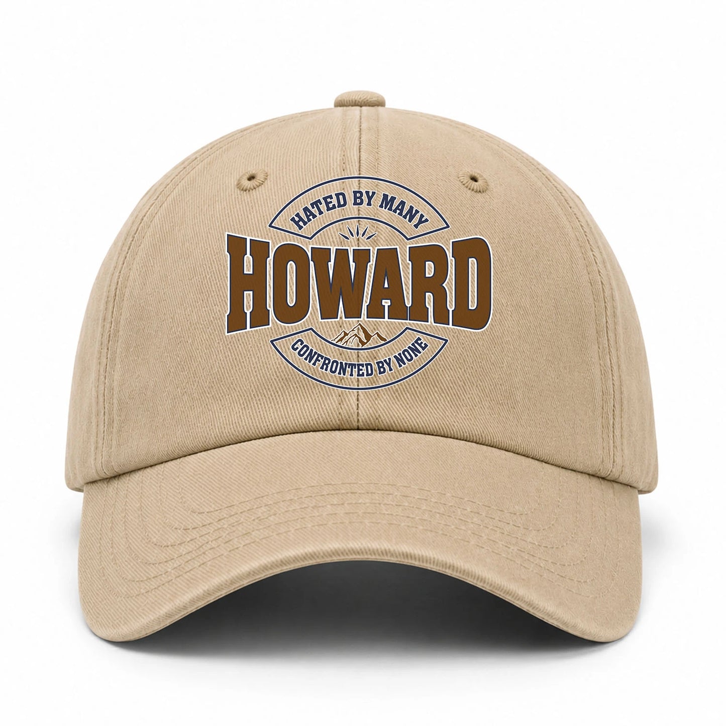 Hated By Many Confronted By None Washed Cap HOWARD 13K1 C36PF