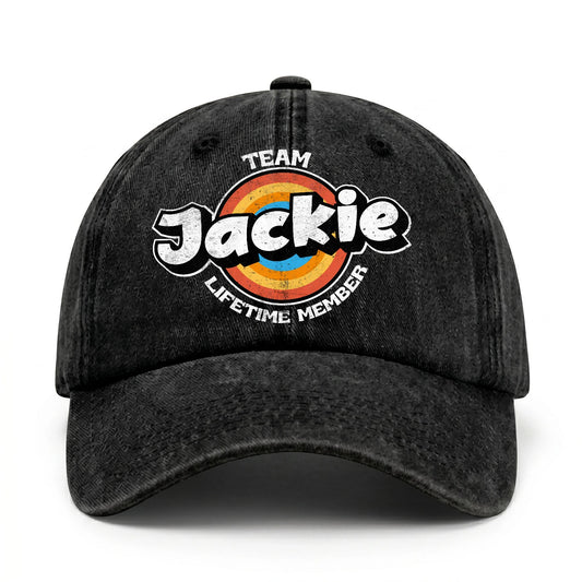 Team Your Name Lifetime Member Logo Cap JACKIE 13K1 C66PF