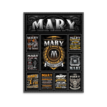 MARY Personalized Sponge Floor Mat – Custom Printed Home Decor 13K1-AR2