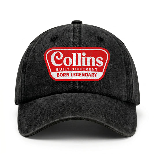 Built Different Born Legendary Red Logo Washed Cap COLLINS 13K1 C63PF