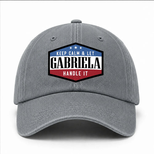 Keep Calm & Let Your Name Handle It Washed Cap GABRIELA 13K1 C87PF
