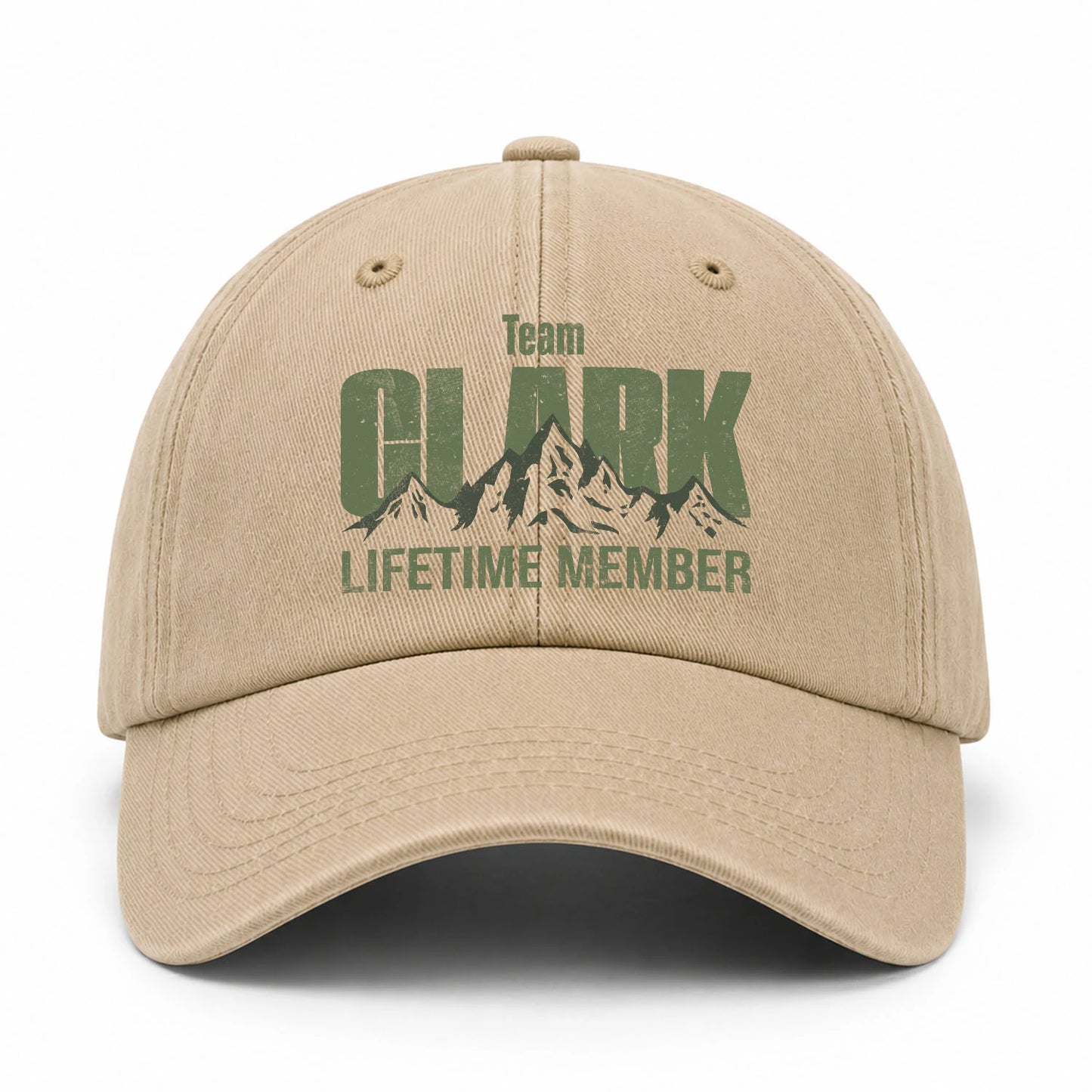 Team Your Name Lifetime Member Mountain Cap CLARK 13K1 C58PF
