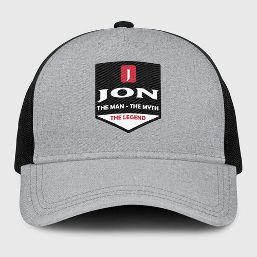 The Man The Myth The Legend Gray Mesh Cap JON 13K1 C189PF