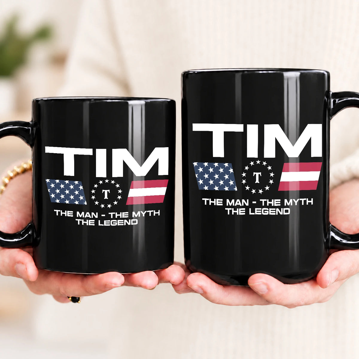The Man The Myth The Legend Us Flag Mug TIM 13K1 MG23