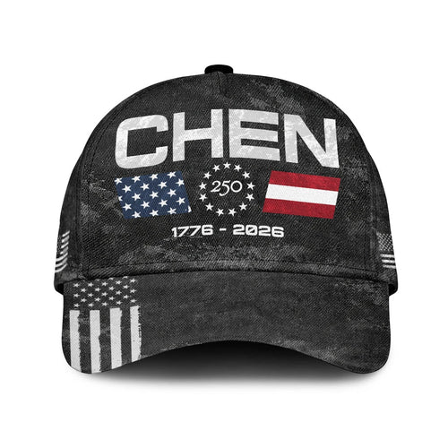 CHEN 13K1-C13PF 250th Anniversary Patriotic Baseball Cap 1776–2026