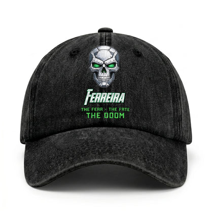 The Fear The Fate The Doom Skull Washed Cap FERREIRA 13K1 C99PF