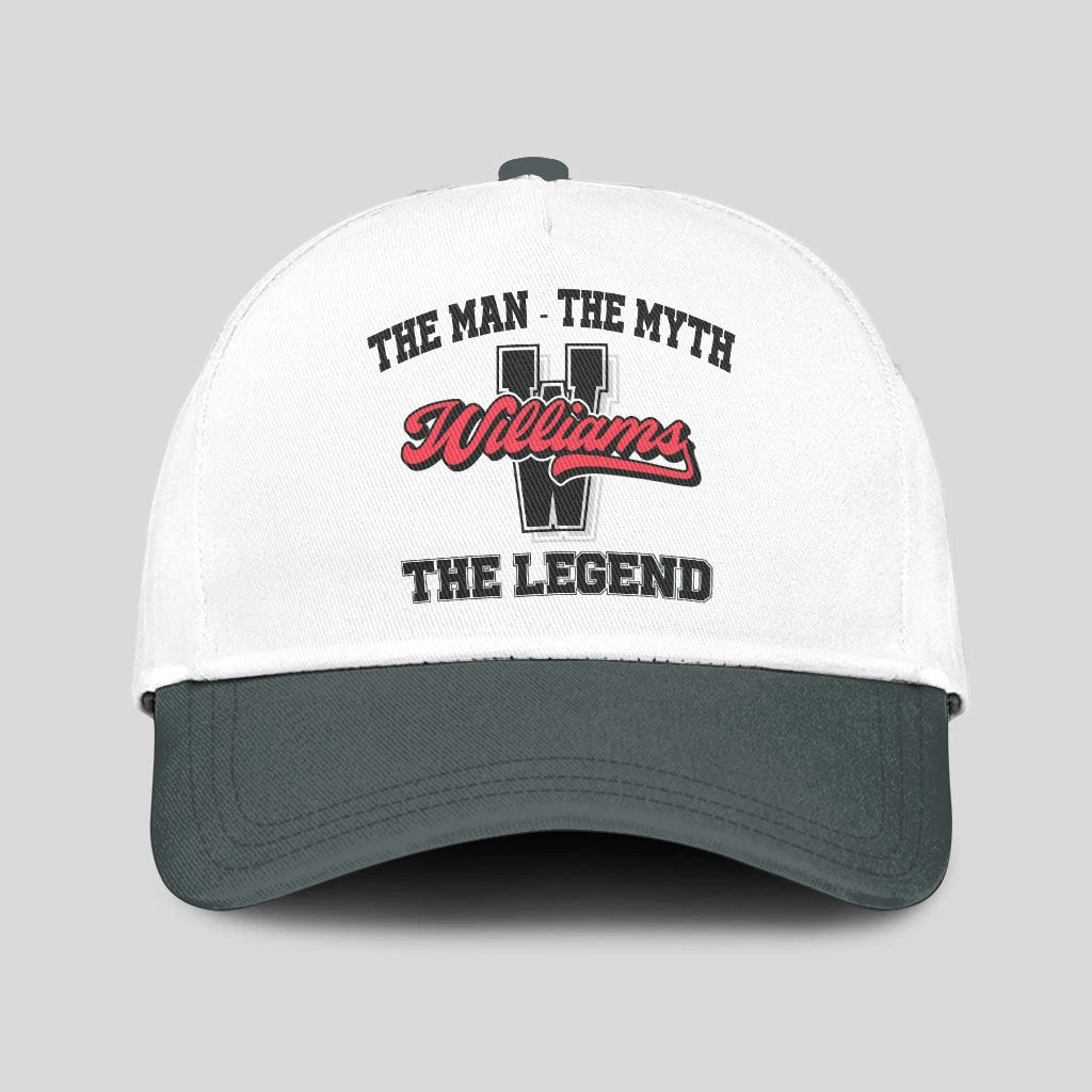 The Man The Myth The Legend Custom Initial Letter And Name Cap WILLIAMS 13K1 C38PF