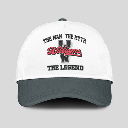 The Man The Myth The Legend Custom Initial Letter And Name Cap WILLIAMS 13K1 C38PF