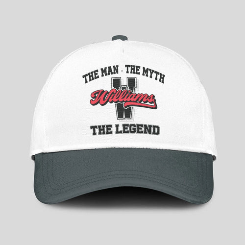 The Man The Myth The Legend Custom Initial Letter And Name Cap WILLIAMS 13K1 C38PF