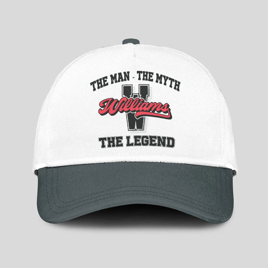 The Man The Myth The Legend Custom Initial Letter And Name Cap WILLIAMS 13K1 C38PF