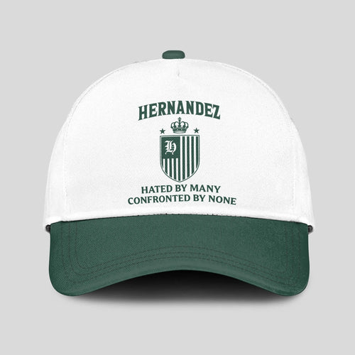 Hated By Many Confronted By None Luxury Logo Cap HERNANDEZ 13K1 C41PF