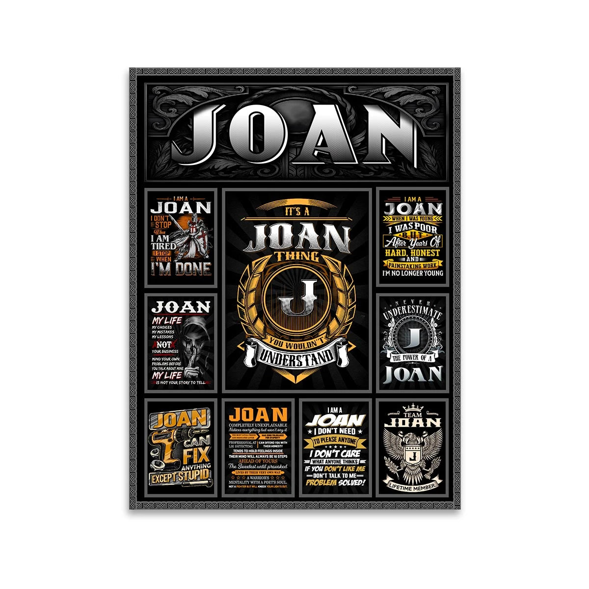 JOAN Personalized Sponge Floor Mat – Custom Printed Home Decor 13K1-AR2