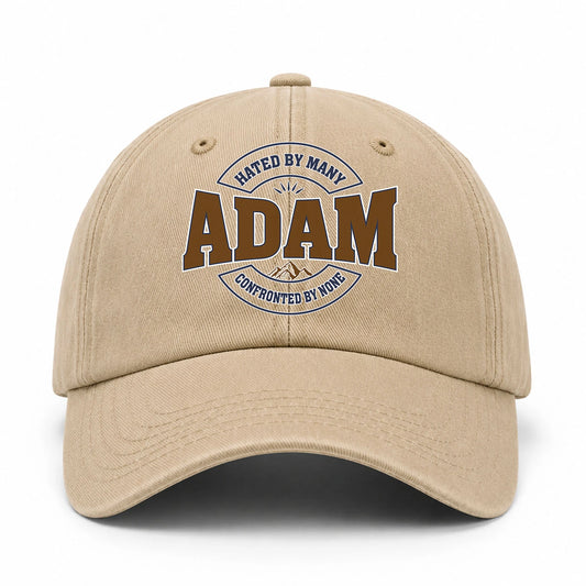 Hated By Many Confronted By None Washed Cap ADAM 13K1 C36PF