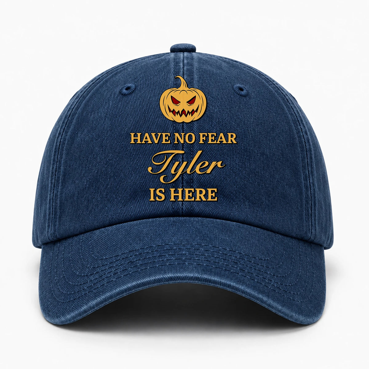 Have No Fear Your Name Is Here Jack O' Lantern Washed Cap TYLER 13K1 C165PF