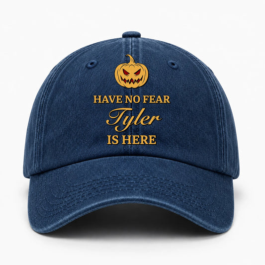 Have No Fear Your Name Is Here Jack O' Lantern Washed Cap TYLER 13K1 C165PF