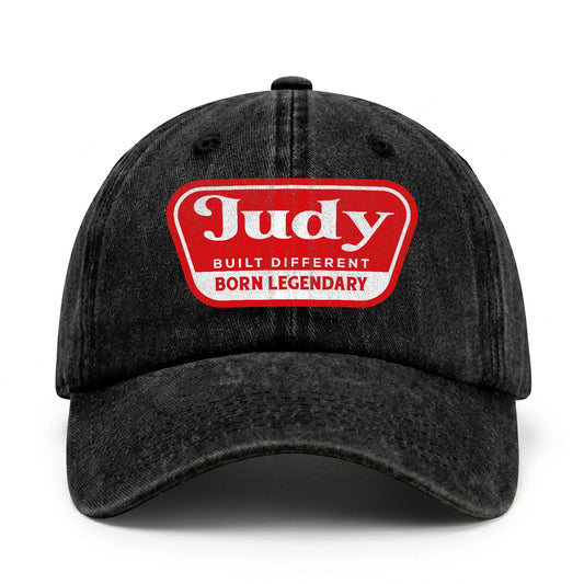 Built Different Born Legendary Red Logo Washed Cap JUDY 13K1 C63PF
