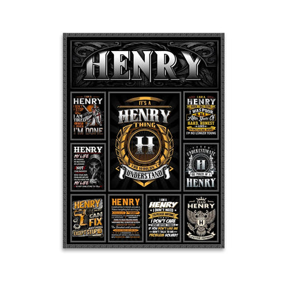 HENRY Personalized Sponge Floor Mat – Custom Printed Home Decor 13K1-AR2