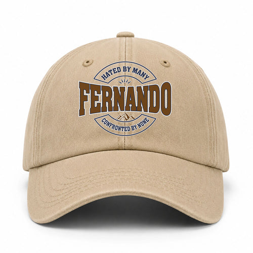 Hated By Many Confronted By None Washed Cap FERNANDO 13K1 C36PF