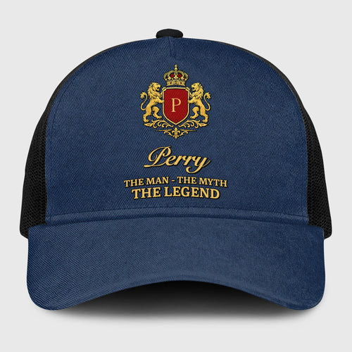 The Man The Myth The Legend Royal Blue Mesh Cap PERRY 13K1 C187PF