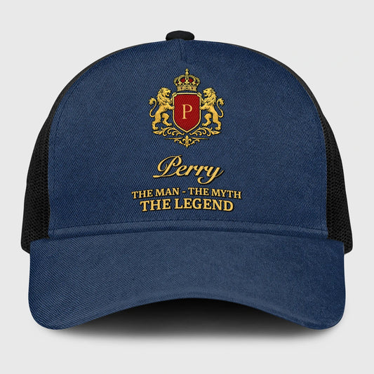 The Man The Myth The Legend Royal Blue Mesh Cap PERRY 13K1 C187PF